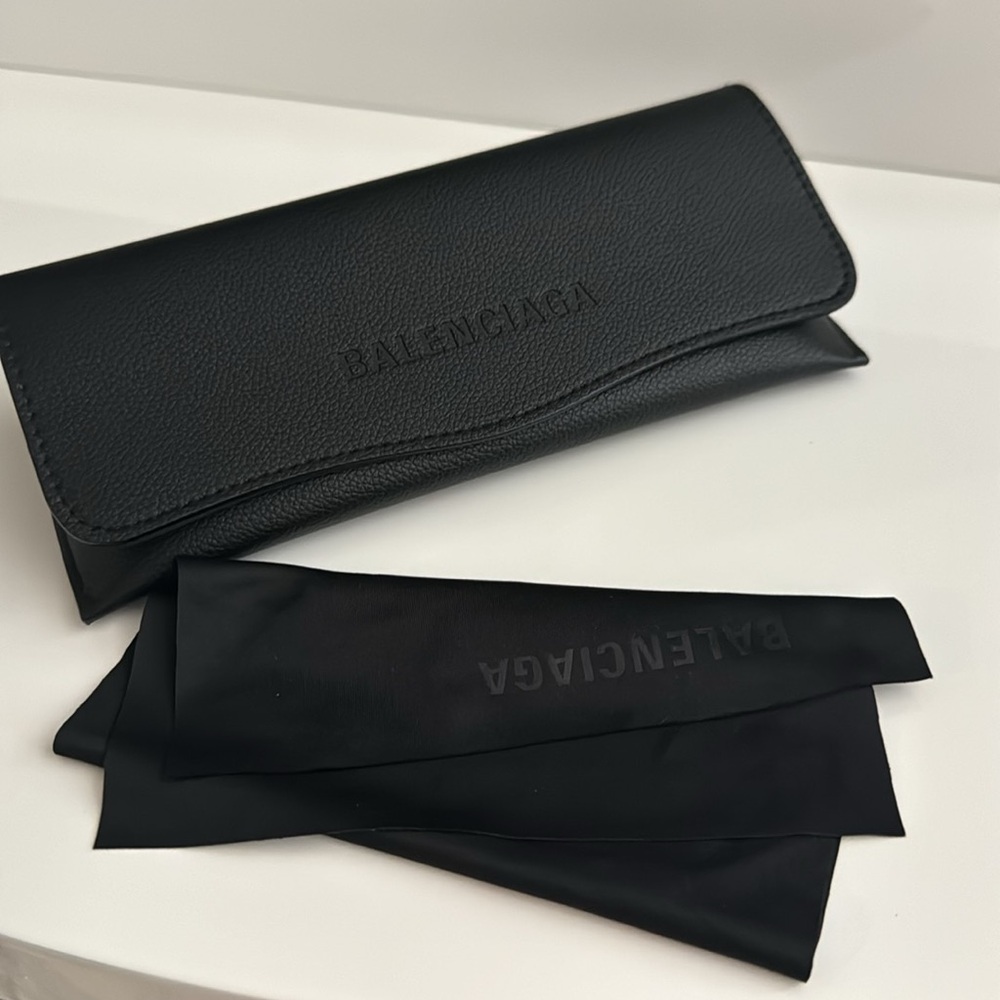 Balenciaga Black Square Sunglasses - Picture 2 of 5